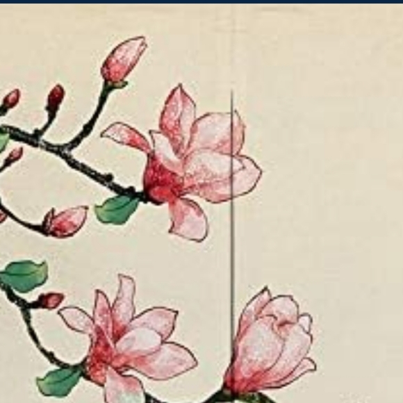 Pink Sakura Flower Branches Japanese Noren Split Curtain Asian Doorway Art New - Picture 3 of 9